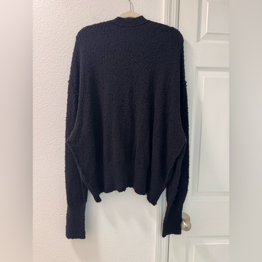 Free people Found My Friend cardigan size large in black - Picture 3 of 6